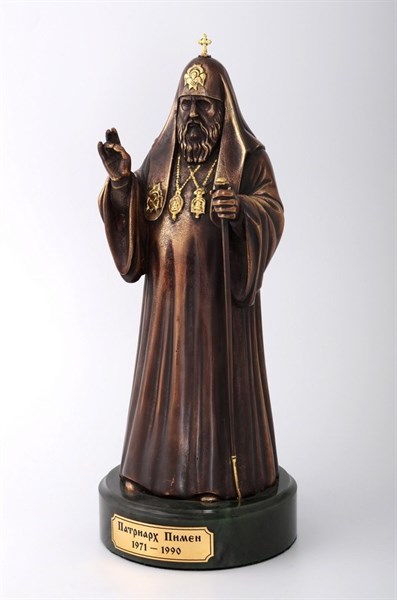 Скульптура Патриарх Пимен патинирование золочение 219039