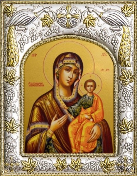 Икона освященная Смоленская Божия Матерь 14х18 см 240078 - фото 17658