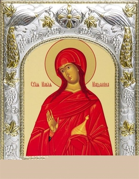 Икона освященная Мария Магдалина равноапостольная мироносица 14х18 см 240141 - фото 18343