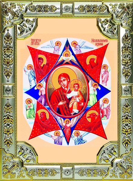 Неопалимая Купина икона Божией Матери 18х24 см (Богородица) 240154 - фото 18368