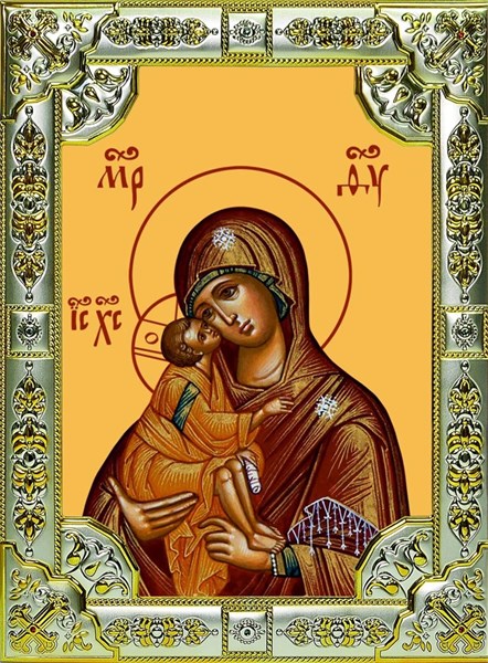Икона освященная Донская 18х24 см 240172 - фото 18404