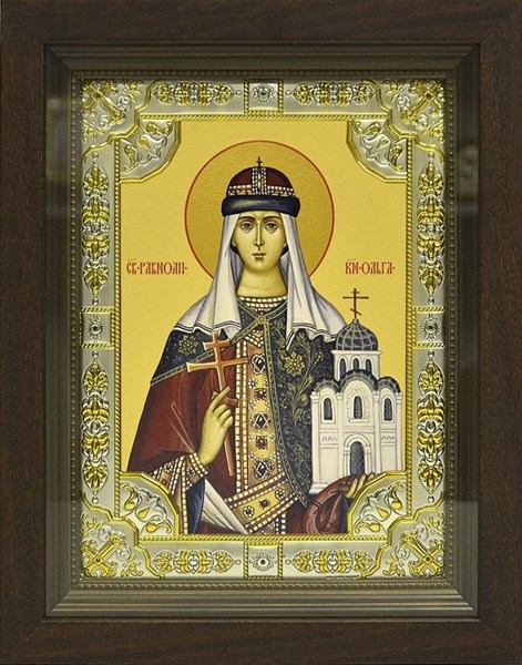 Икона Ольга равноапостольная великая княгиня освященная 239672 - фото 18889