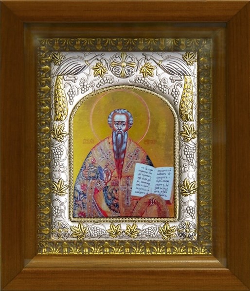 Икона освященная Лев Катанский в киоте 20х24 см 239805 - фото 19205