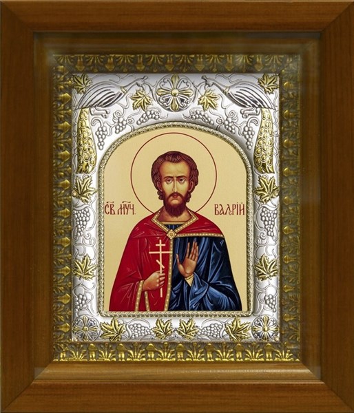Икона освященная Валерий Мелитинский мученик киоте 20х24 см 239492 - фото 19511