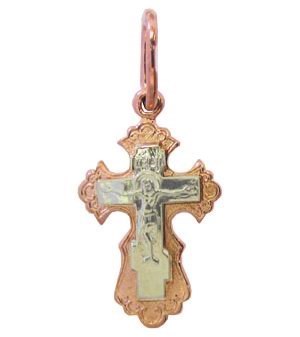 Крестик из золота без вставок 240798