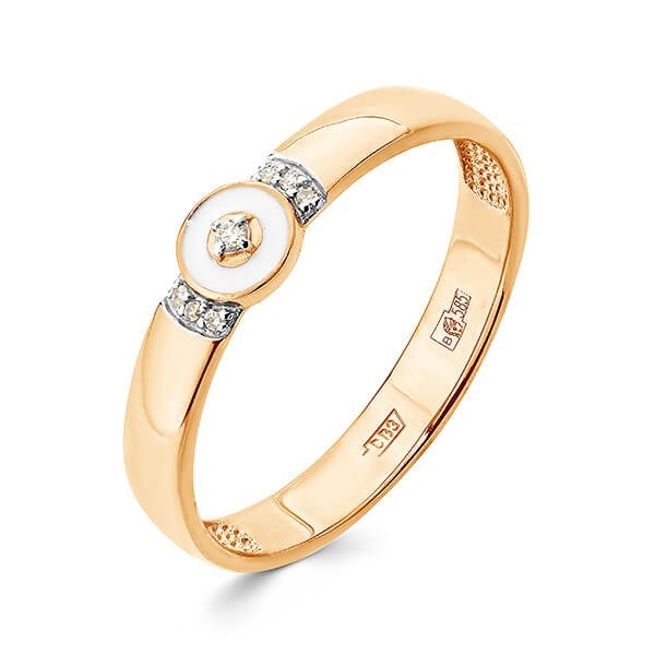 Кольцо обручальное из золота c бриллиантами 240872