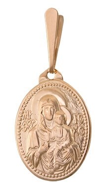 Подвеска нательная золотая Смоленская Божья Матерь 241187