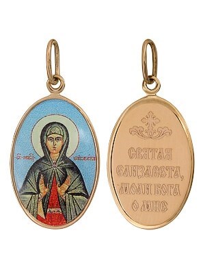 Образок золотой Преподобномученица Елизавета 241251