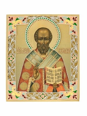 Икона Николая Чудотворца ювелирная 241690