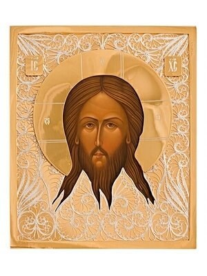 Икона Господь Вседержитель серебряная ювелирная 241727