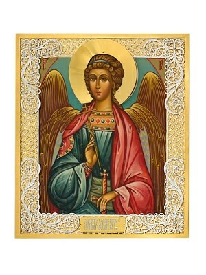 Икона Ангел-Хранитель серебряная ювелирная 241737