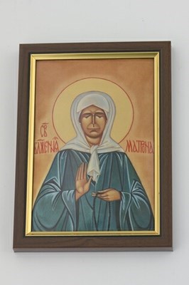 Икона Матроны Московской серебряная ювелирная 241798