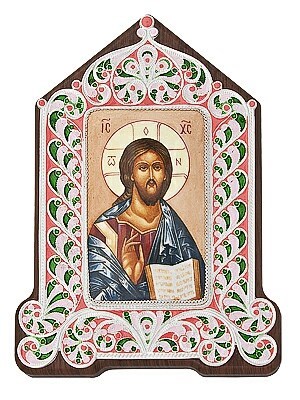 Икона Господь Вседержитель серебряная ювелирная 241861