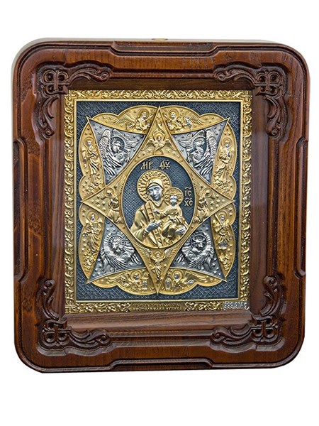 Икона Неопалимая Купина серебряная ювелирная 241885