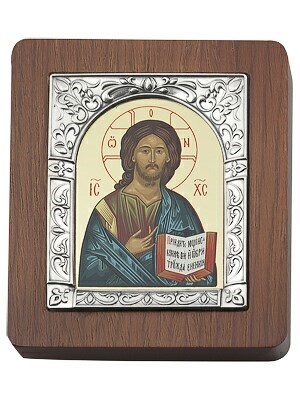 Икона Господь Вседержитель серебряная ювелирная 241928