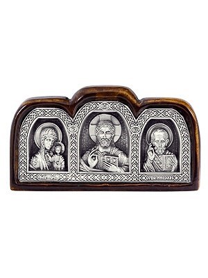 Икона Николай Чудотворец ювелирная серебряная 241936