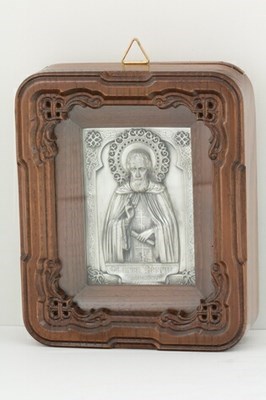 Икона Сергий Радонежский ювелирная серебряная 241946