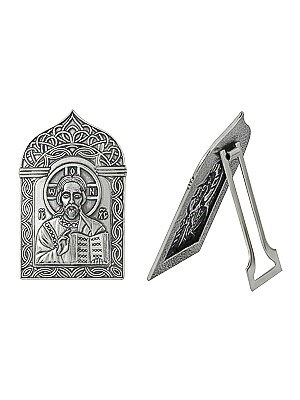 Икона Господь Вседержитель серебряная ювелирная 241947