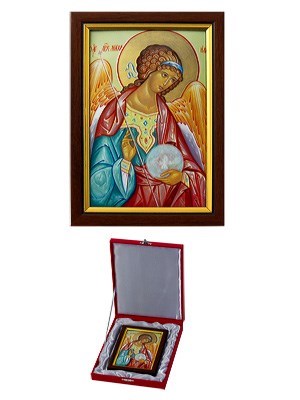 Икона Архангела Михаила серебрянная ювелирная 242180