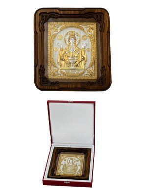 Икона Неупиваемая Чаша серебряная ювелирная 242198