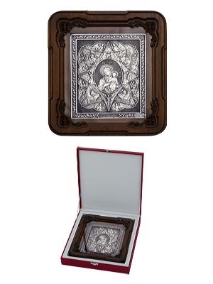 Икона Неопалимая Купина серебряная ювелирная 242370