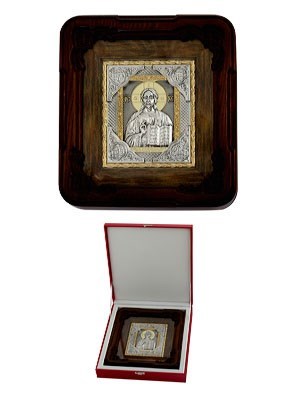 Икона Господь Вседержитель серебряная ювелирная 242405