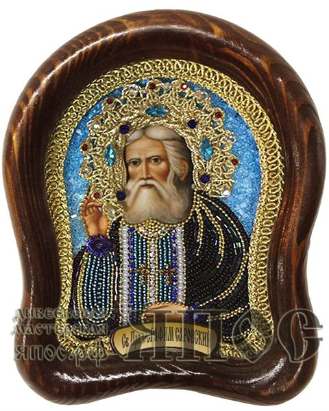 Икона Преподобный Серафим Саровский бисер 243737 - фото 24185