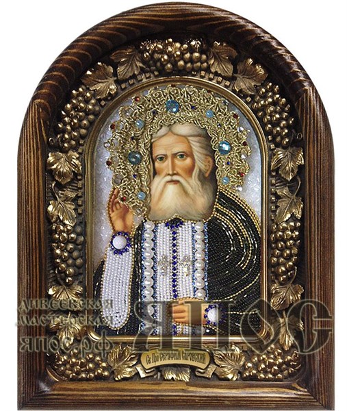 Икона Преподобный Серафим Саровский бисер 243747 - фото 24197