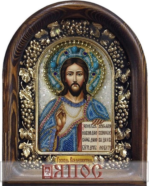Икона Господь Вседержитель бисер 243843