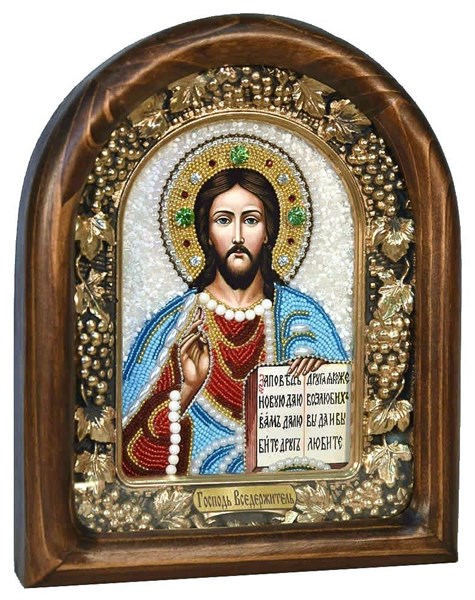 Икона Господь Вседержитель бисер 243845