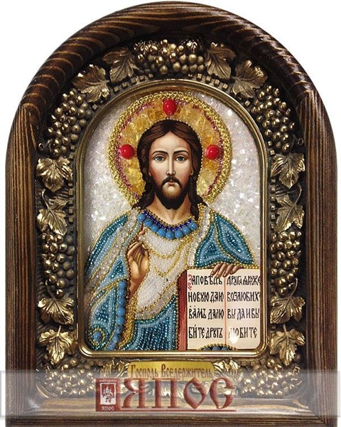 Икона Господь Вседержитель бисер 243921