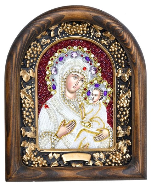 Икона Пресвятая Богородица Тихвинская бисер 243982 - фото 24548