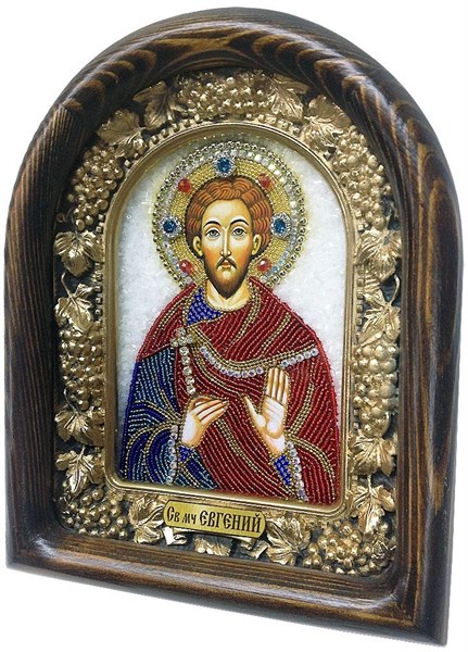 Икона Святой мученик Евгений бисер 243992 - фото 24560