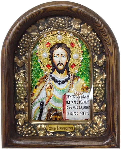 Икона Господь Вседержитель бисер 243999