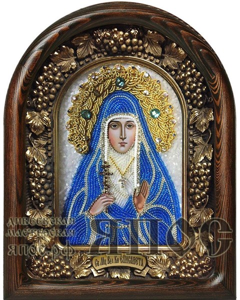 Икона Святая мученица вел. кн. Елисавета бисер 244019 - фото 24595