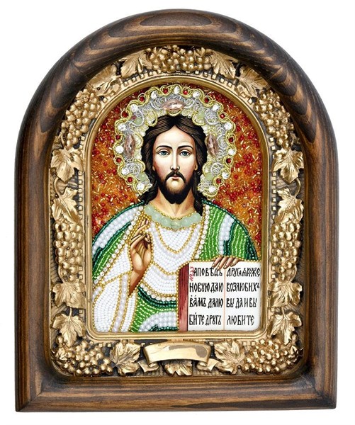 Икона Господь Вседержитель бисер 244032