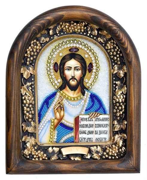 Икона Господь Вседержитель бисер 244038