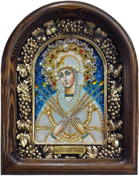 Икона Пресвятая Богородица Семистрельная бисер 244168