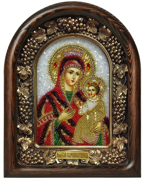 Икона Пресвятая Богородица Скоропослушница бисер 244183 - фото 25018