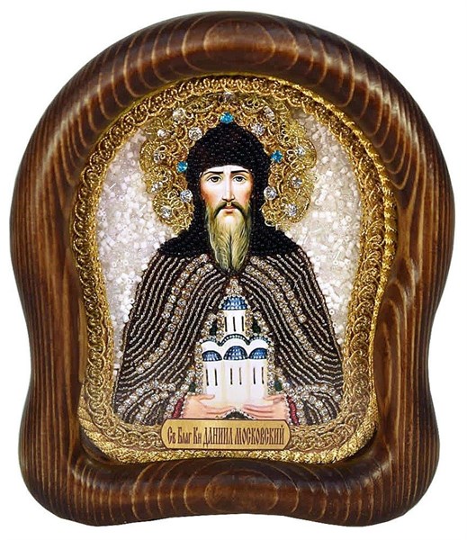 Икона Святой благоверный князь Даниил Московский бисер 244185 - фото 25033