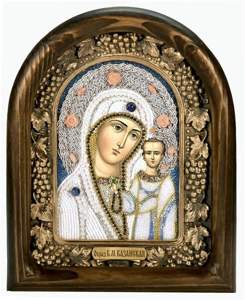 Икона Пресвятая Богородица Казанская бисер 244209