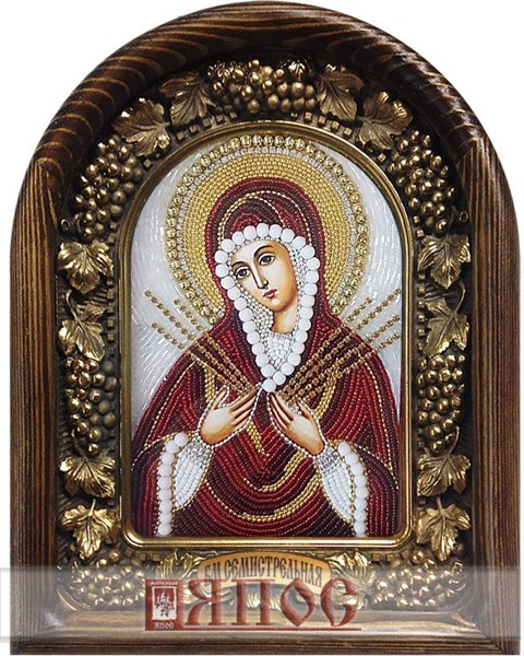 Икона Пресвятая Богородица Семистрельная бисер 244221 - фото 25202