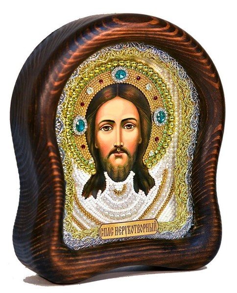 Икона Спас Нерукотворный бисер 244249