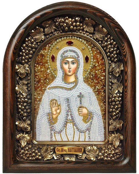 Икона Святая мученица Наталья бисер 244262 - фото 25404