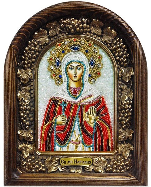 Икона Святая мученица Наталья бисер 244272 - фото 25442