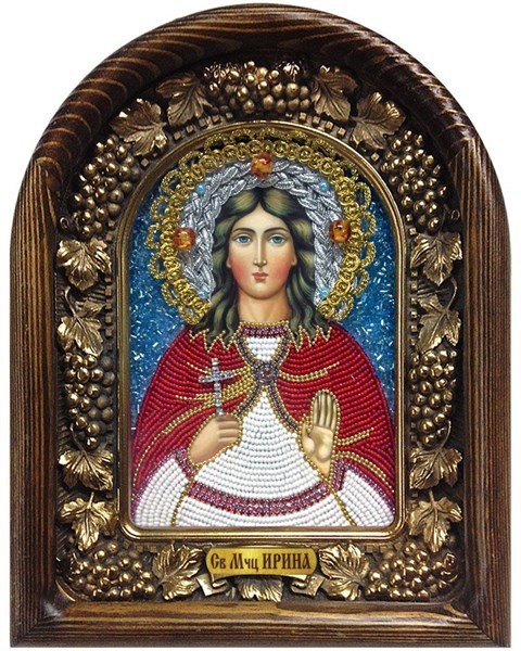 Икона Святая мученица Ирина Македонская бисер 244291 - фото 25506