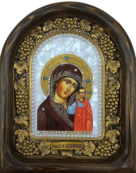 Икона Пресвятая Богородица Казанская бисер 244304