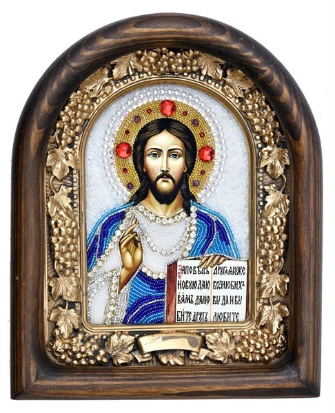 Икона Господь Вседержитель бисер 244320