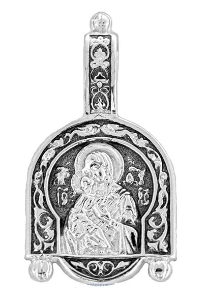 Подвеска серебряная Владимирская Божья Матерь 3.05гр 252665