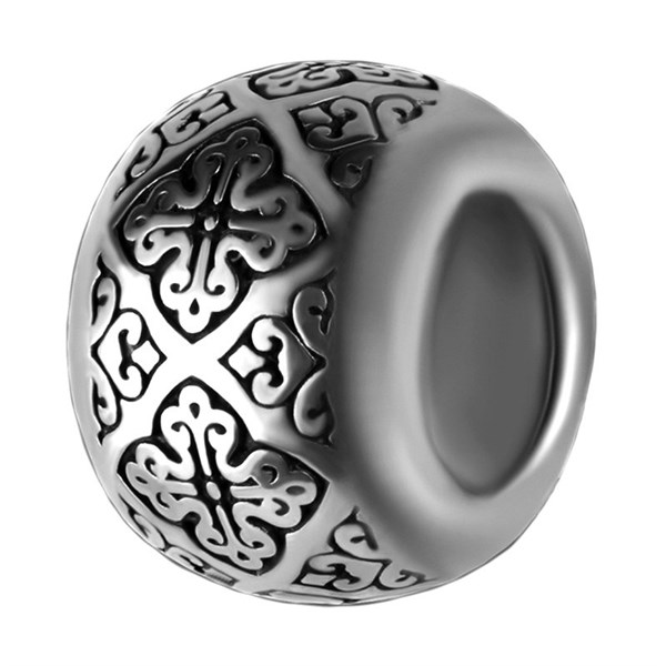 Бусина Крест процветший серебряная 2.95гр 252509